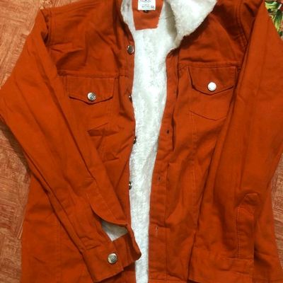 Orange jacket cheap zara