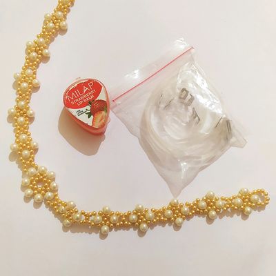 Sewing & Craft, Handmade beads choker necklace & Lip Balm & transparent bra  straps