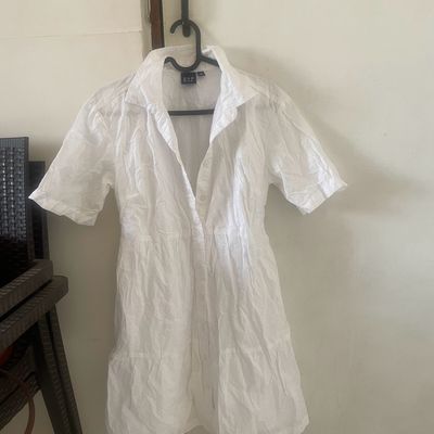 Gap white hotsell shirt dress