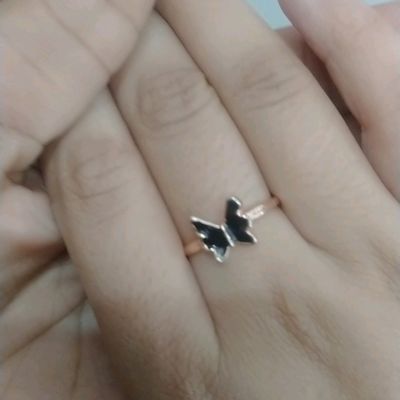 Combo of 3 Black Cool Girl Stylish Jewelry Personality Finger Ring Set-vachngandaiphat.com.vn