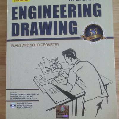 Buy 'N.D. Bhatt Engineering Drawing' Book In Excellent Condition At  Clankart.com