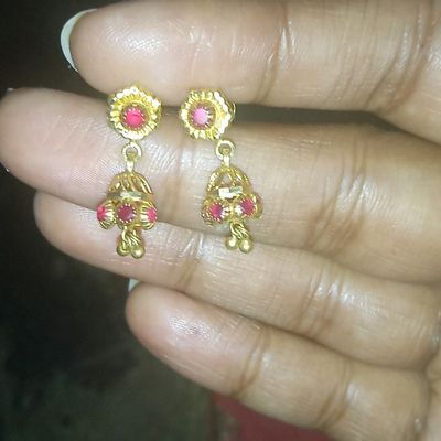 BRJ 22 Carat Gold Long Jhumke, For Home at Rs 4150/gram in Ludhiana | ID:  21872861433