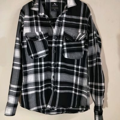 Fleece Lined Snap 9oz Flannel Jacket-hangkhonggiare.com.vn