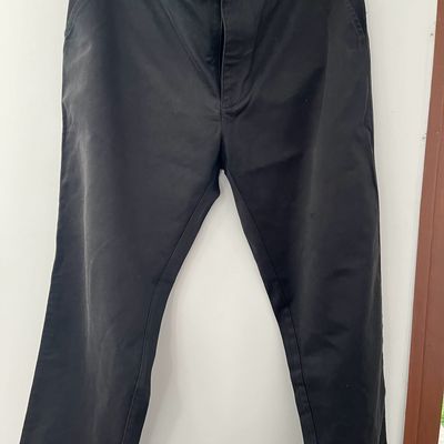 Buy Peter England Men Black Check Slim Fit Formal Trousers Online