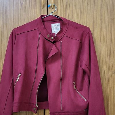 Buy MONTE CARLO Purple Plain Blended Nylon Hood Womens Jacket | Shoppers  Stop