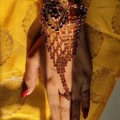 Gothic Metal Chain Bracelet For Women Dubai Indian Gold Color Belly Dancer  Tassel Nail Finger Ring Bracelet Jewelry Gift - AliExpress