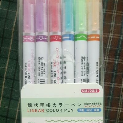 Office Supplies & Stationery  6 Pcs Curve Highlighter Pen Set