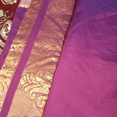 Printed Chanderi Cotton Blend Saree – Cygnus Fashion