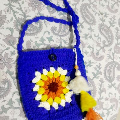 Yellow Flower Handbag Crochet Kit DIY Material Bag Woolen Thread Hook  Needle Weaving Homemade Bags For Gift Knitted Crochet Suit - AliExpress