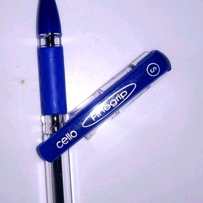 Cello Finegrip Blue Ball Pen (Pack of 12) Blue Ball Pen for Students Office