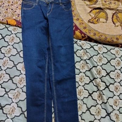 Jeans & Trousers, Blue Colour Jeans In Very Good Condition Worn Only 2-3  Times.waist Size Is 28.