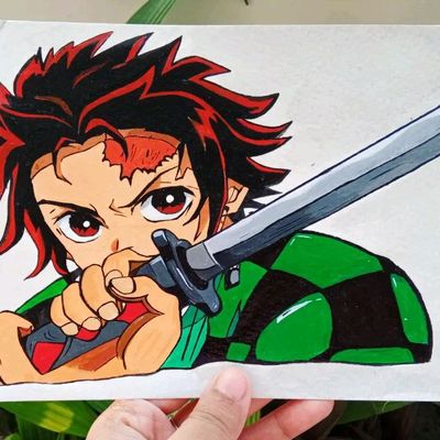 How to Draw Tanjiro Kamado from Demon Slayer