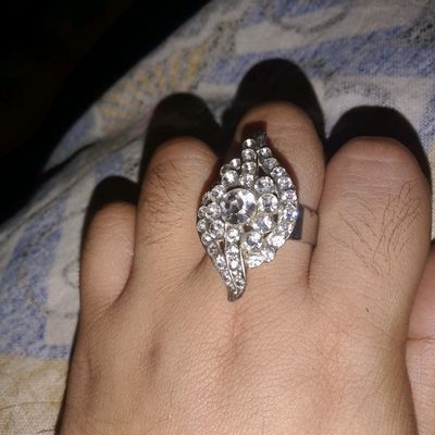 Artificial on sale diamond rings