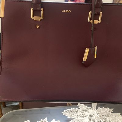 Aldo Orange Milled Leather Handbag, Double Top Handle Purse With Gold  Accents, Vintage 1990s - Etsy | Handbag, Accessories bags purses, Leather