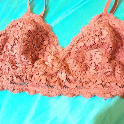 Bra, Anko Pink Laced Net Bra