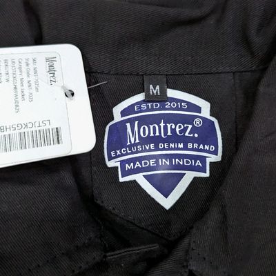 MONTREZ Full Sleeve Solid Men Denim Jacket - Buy MONTREZ Full Sleeve Solid  Men Denim Jacket Online at Best Prices in India