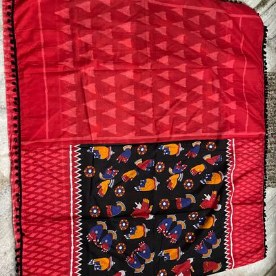 Authentic Cotton Mul Handblock Quirky Print Saree With Blouse Piece | Saree,  Saree styles, Online shopping for women