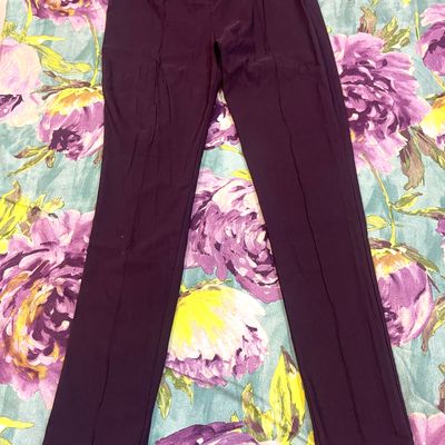 Scabal Dark Purple Wool Pants – StudioSuits