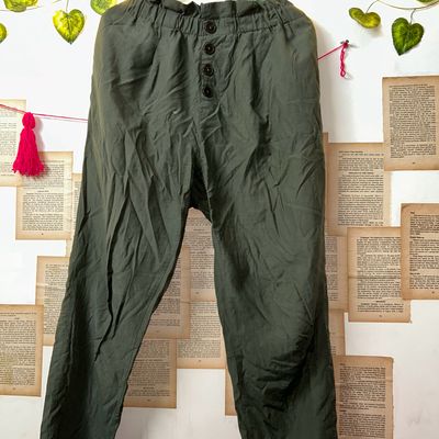 Green Carrot Fit Trousers by AMI Paris on Sale