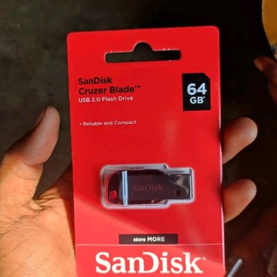 PenDrive 64GB USB 2.0 SanDisk Cruzer Blade
