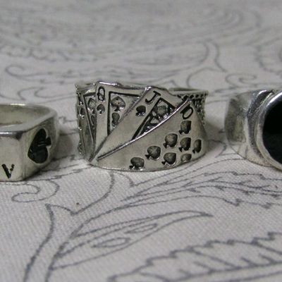 Rings, gen z aesthetic silver rings