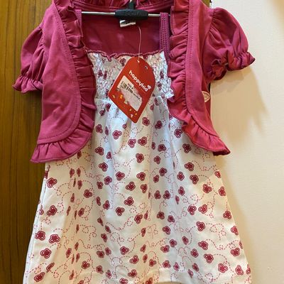 Girls corduroy Pink Midi half coat dress for toddler / kids – Todhut