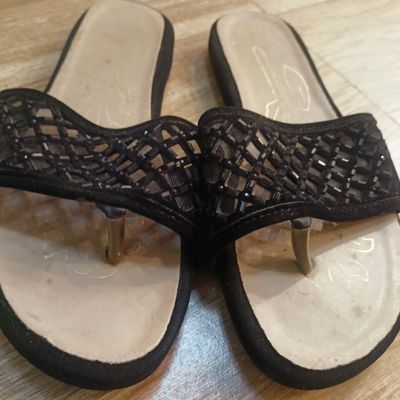 Ladies Black Wedges Sandal at Rs 250/pair | Wedge Sandals in Delhi | ID:  21341180688