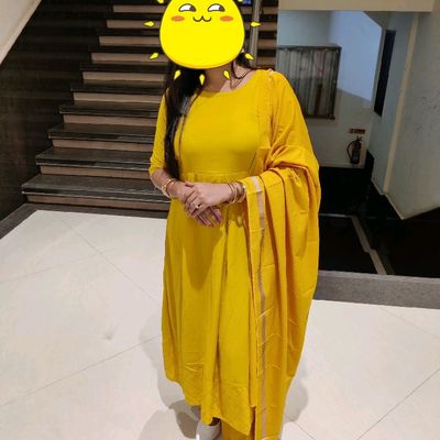 Haldi Ceremony Yellow Colour Punjabi Sharara Suits