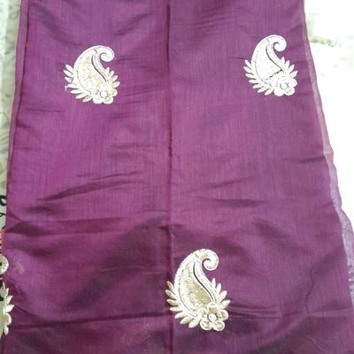 Wine Saree - Buy Wine Color Designer Indian Saree Online