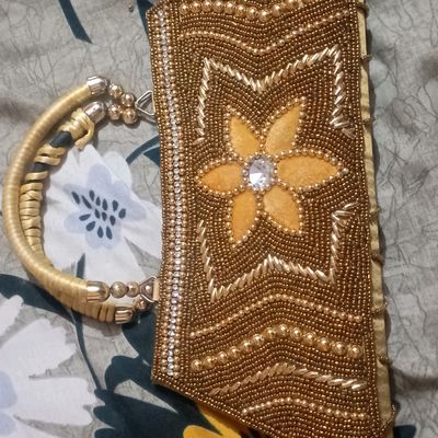 Zari work Hand purse | Return Gifts online|Athulyaa.com