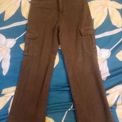 Light Brown Cargo Pants Women | Khaki Casual Cargo Pants Women - Women  Solid Color - Aliexpress