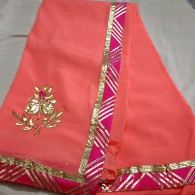 Traditional Rajasthani Bandhej Gota Patti Saree at Rs.899/Piece in jaipur  offer by anjali collection