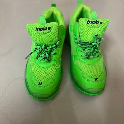 Balenciaga shoes store neon green