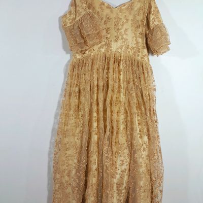 Sewing & Craft, Cream Coloured Lace Dress