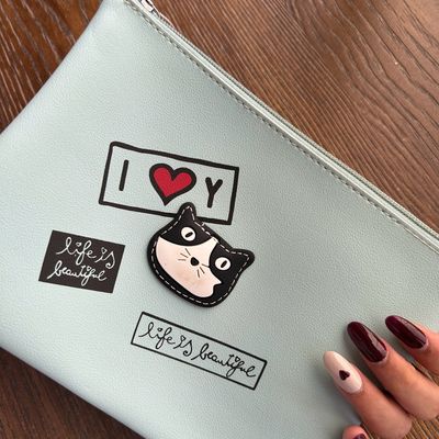 MINISO StitchPU Short Zipper Wallet Wallet Printed Clutch Bag Cute Wallet  Cute Purse Wallets for Women Ladies Free Shipping - AliExpress