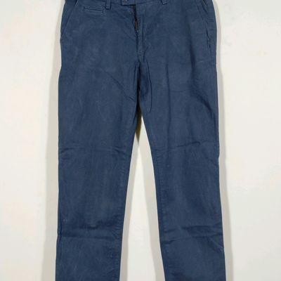 Navy Blue Cotton Pant