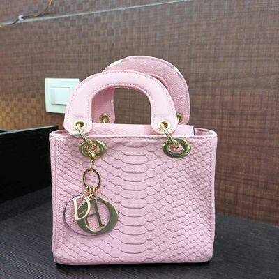 Medium Lady Dior Bag Powder Pink Cannage Lambskin | DIOR