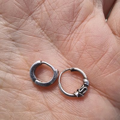 Nose Ring Fake Septum Tribal Non Pierced Gold Brass Pure Silver Sterling  92.5 | eBay