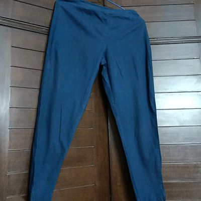 Jeans & Trousers, RANGMANCH Blue Solid Casual Women Regular Fit Pant
