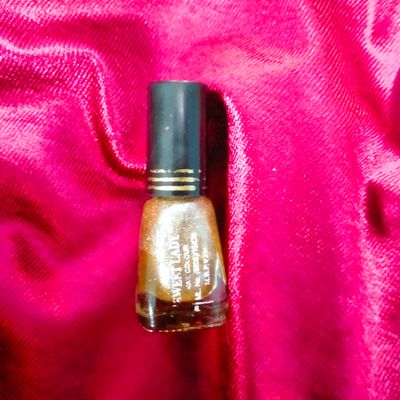 Glam & Glow Long Lasting Golden Nail Polish For Womes in (10ml) Smoot nail  paint in