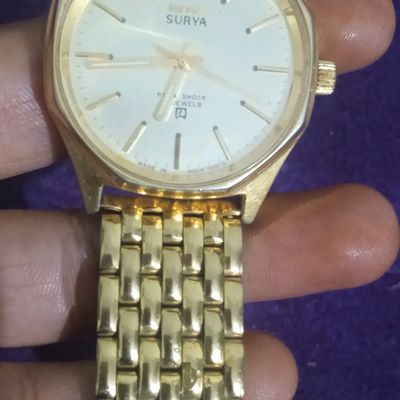 Vintage HMT Surya Yellow Dial 17 Jewels Hand Winding Mens Wrist Watch - Etsy
