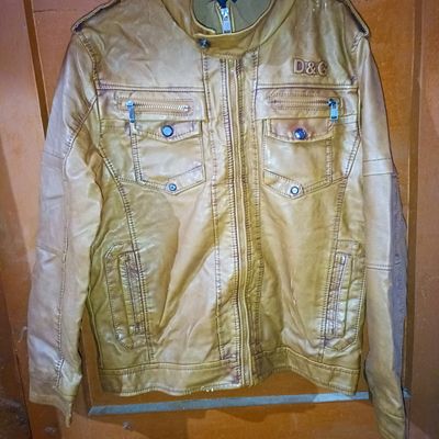 Leather jacket hot sale d&g price