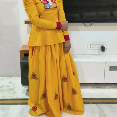 Pink Embroidered Lehenga With Crop Top | Crop top lehenga, Indian fashion  dresses, Lehenga designs