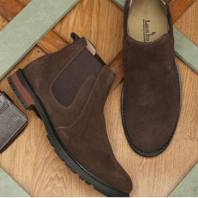 Buy LOUIS STITCH Men's Chelsea Boots American Brown Handcrafted