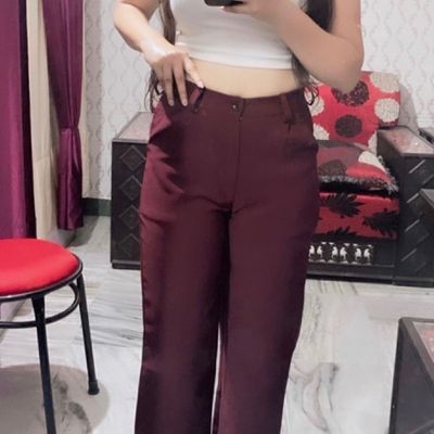 Nokiwiqis Women Casual Leather Pants, Adults High Waisted Solid Color  Zipper Trousers (Black, Wine Red, Navy Blue) - Walmart.com