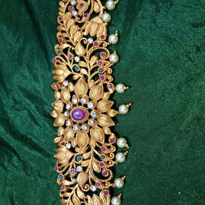 Kamar Bandh is a form of Waist Jewellery worn on special occasions by  Indian women. Kamar Bandh, also called Belly Chain, Tagdi or Kamar Patta)  is worn with traditional costumes like saree