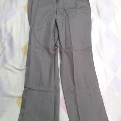 Buy Women Grey Solid Formal Regular Fit Trousers Online - 758749 | Van  Heusen