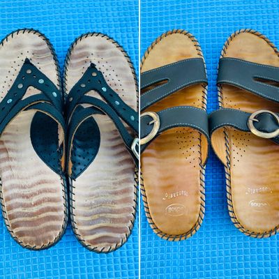 NATURALIZER Leather Sandals Black Women's 10 | Black sandals, Leather  sandals, Sandals
