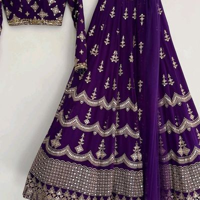10 Stunning Purple Lehenga Choli Designs For Luxurious Look | Party wear  lehenga, Lehenga choli, Party wear lehenga choli