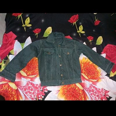 Jackets GUESS Betty Boop Crop Denim Jacket White / Black | Queens